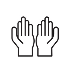 raised hands logo icon