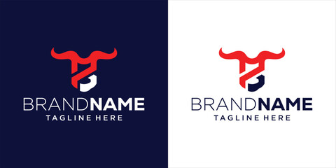 Creative Design Logo Letter PB Buffalo Horn, Design Inspiration, Illustration, Vector