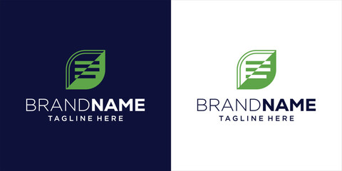 Creative Abstract Leaf and Chat Logo Design, Design Inspiration, Illustration, Vector
