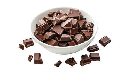 Bowl with chocolate transparent background