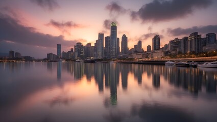 country skyline at sunset