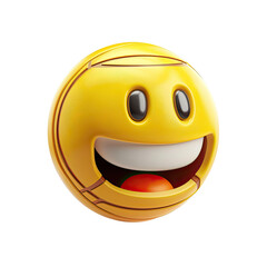 Fototapeta premium Smile Emoji illustration isolated No Background, Generative AI