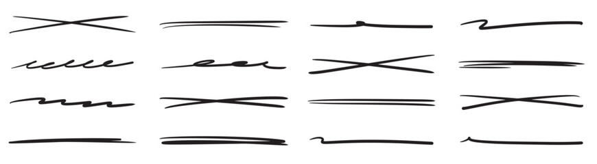 doodle sketch style highlighting elements cartoon-hand drawn illustration concept design