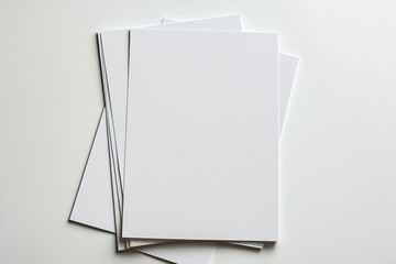 Blank A4 Paper Mockup on Isolated Background created with Generative AI