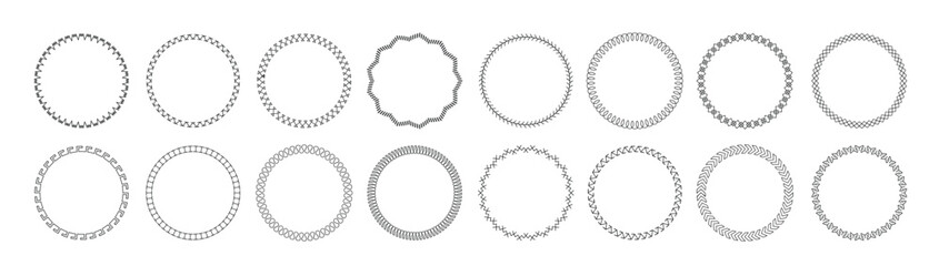 Sketch oval frame. Hand drawn round shape, doodle highlight notes. Grunge brush ellipse, pencil bubble speech. Selection important text frames, isolated vector set