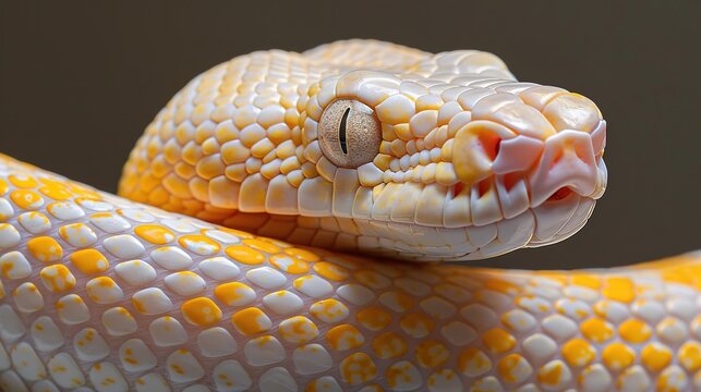 Python molurus bivittatus albino