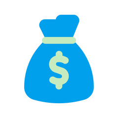 money bag duo tone icon