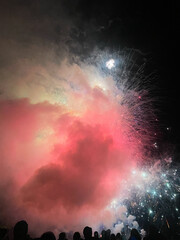 Hazy fireworks