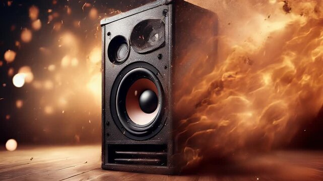 speaker dj elements vertical high exploding template design water party loudspeaker
