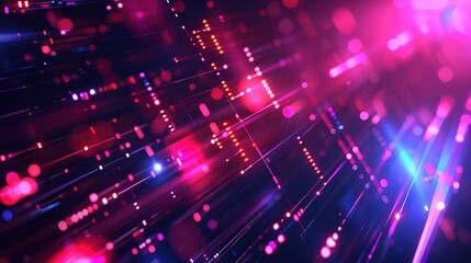 Naklejka premium Eyecatching Abstract techno background with connecting dots and lines