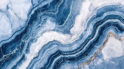 Azure Agate Dreams: A swirling abstract background of blue and white marble texture, evoking the depths of the ocean and the beauty of natural stone. 