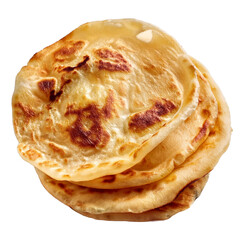 roti canai isolated on white background