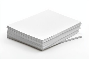 Blank A4 Paper Mockup on Isolated Background created with Generative AI