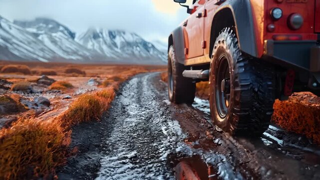 offroad track Trail Riding Footage 4K