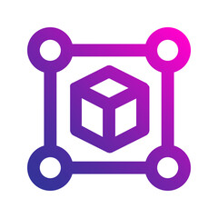 blockchain gradient icon