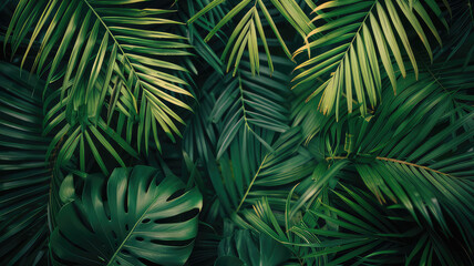 Beautiful natural background with textured  leaves