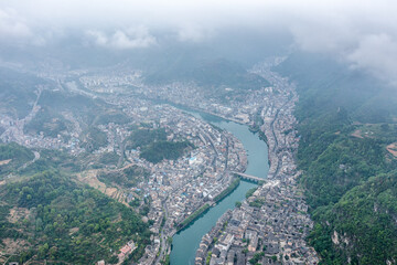 Ancient town, Zhenyuan County, Qiandongnan Miao and Dong Autonomous Prefecture, Guizhou Province, China