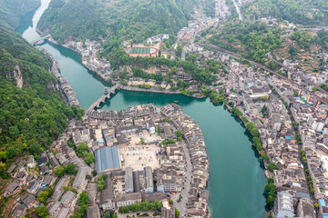 Ancient town, Zhenyuan County, Qiandongnan Miao and Dong Autonomous Prefecture, Guizhou Province, China