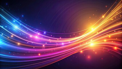 Obraz premium Abstract background featuring glowing lines, technology, digital, connection, network, communication, futuristic, abstract