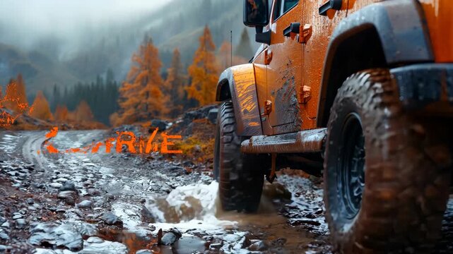 offroad track Trail Riding Footage 4K