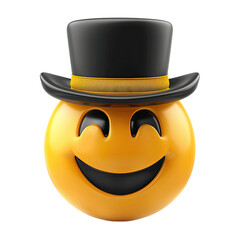 Smile Emoji  illustration isolated No Background, Generative AI