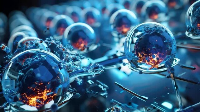 Advanced nanotechnology in drug delivery, bots interacting with cells, precise targeting