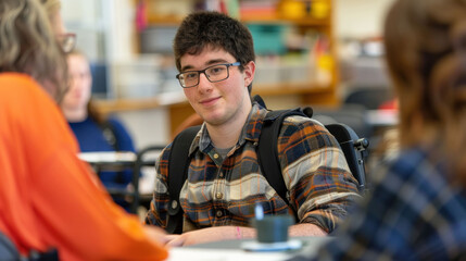 Inclusive Group Study: Student with Cerebral Palsy Using Assistive Communication Devices