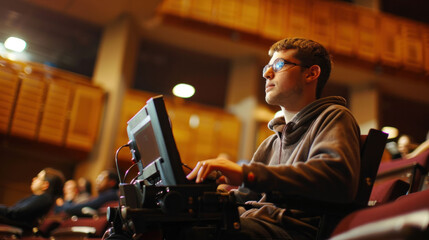 Empowered Student with Muscular Dystrophy Using Speech-to-Text Technology in Lecture Hall