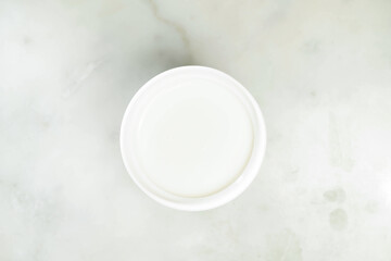 Cashew Nut Dew dip paste served in cup isolated on grey background top view of asian drink