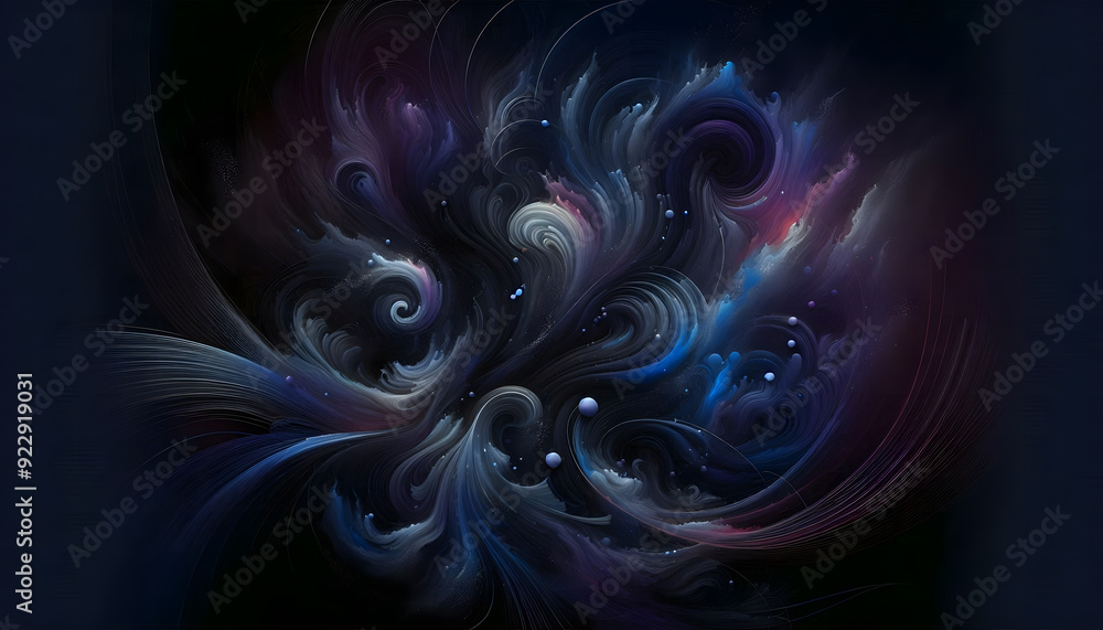 Poster a vibrant abstract background with streaks of blue light creating a sense of speed and movement.1