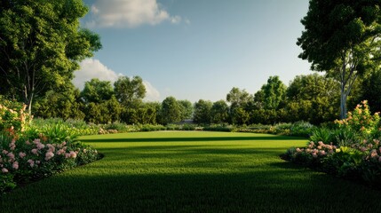 Obraz premium 3D Illustration Of A Residential Project, Capturing The Essence Of A Dream Home