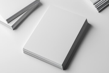Blank A4 Paper Mockup on Isolated Background created with Generative AI