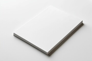 Blank A4 Paper Mockup on Isolated Background created with Generative AI