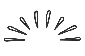 水上花火風　太陽線　あしらい　