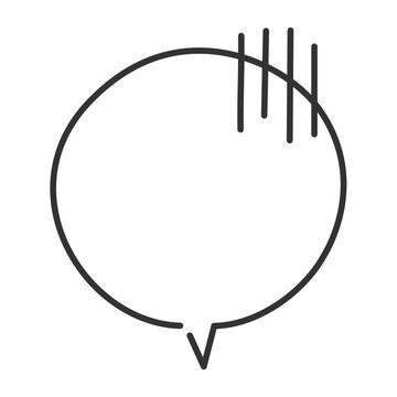 recommend clip art: がーんのマークのついたシンプルな吹き出し