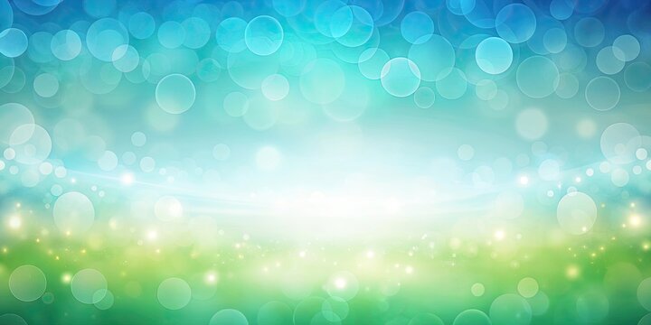 Abstract background with light green and sky blue colors blending together in a soothing and calming pattern, abstract