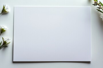 Obraz premium Blank A4 Paper Mockup on Isolated Background created with Generative AI