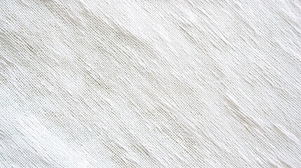 Fototapeta premium White Linen Texture: A close-up, high-resolution image showcasing the delicate, woven texture of white linen fabric. 