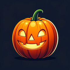 halloween pumpkin on black jack o lantern