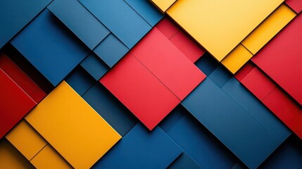 Fototapeta premium A vibrant, colorful abstract art piece made with various colored papers arranged in a grid pattern.