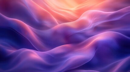 Obraz premium A captivating piece of art that depicts a wavy, flowing form in shades of purple and pink.