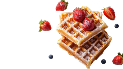 Belgian waffles transparent background