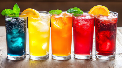 Soft drinks and fruit juice mixed with soda high in sugar have a negative effect on physical health