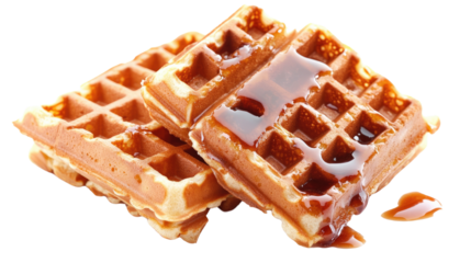 Belgian waffles transparent background