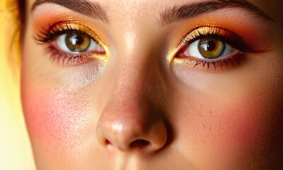 Obraz premium Close-up of smooth, soft skin, highlighting texture