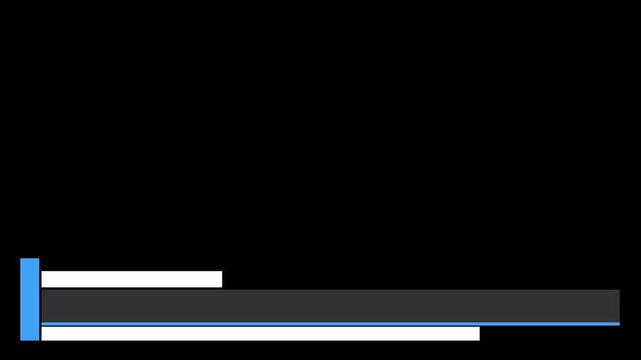 Minimalist lower third animation with blue colors. 4k Video ideal for adding titles, names, or key information in professional video content, or news broadcasts.