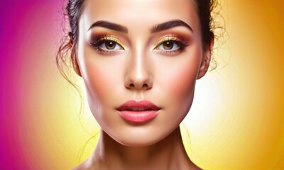 Woman with radiant skin, emphasizing inner beauty and health