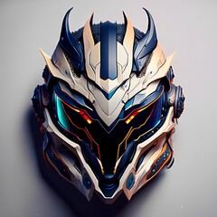 the futuristic dragon themed helmet design concept design in 3d style