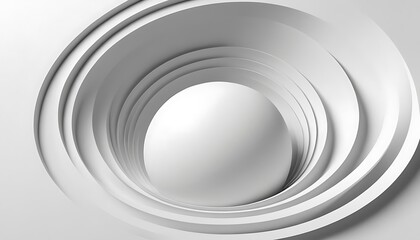 Obraz premium Abstract White Circular Background. Abstract background. 3d illustration2