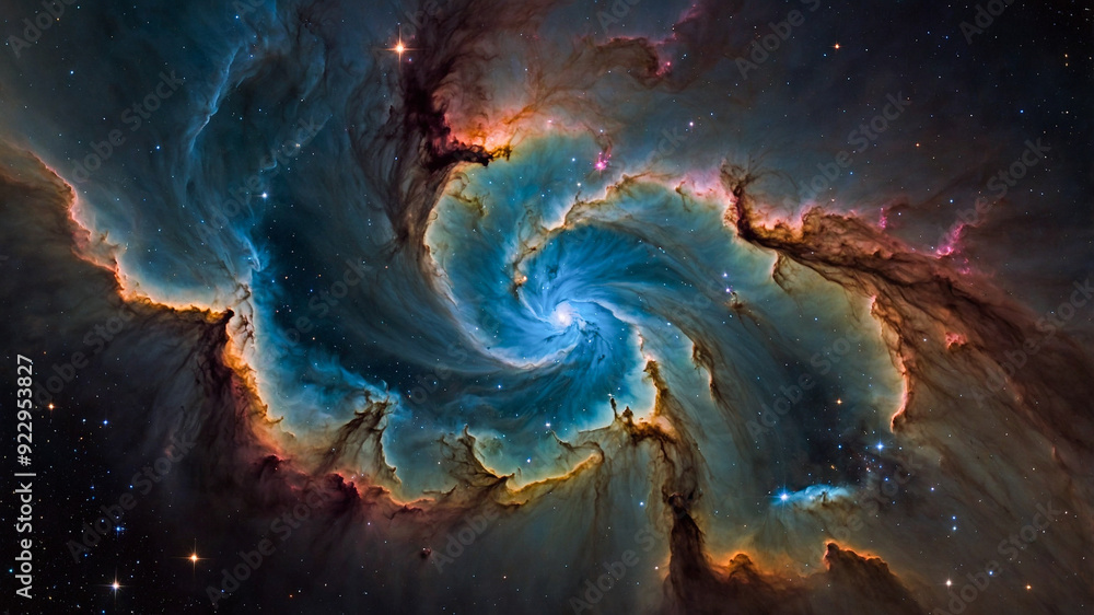 Wall mural universe nebula stars space